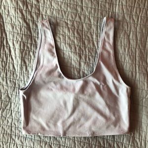 Aritzia Blue Crop Top